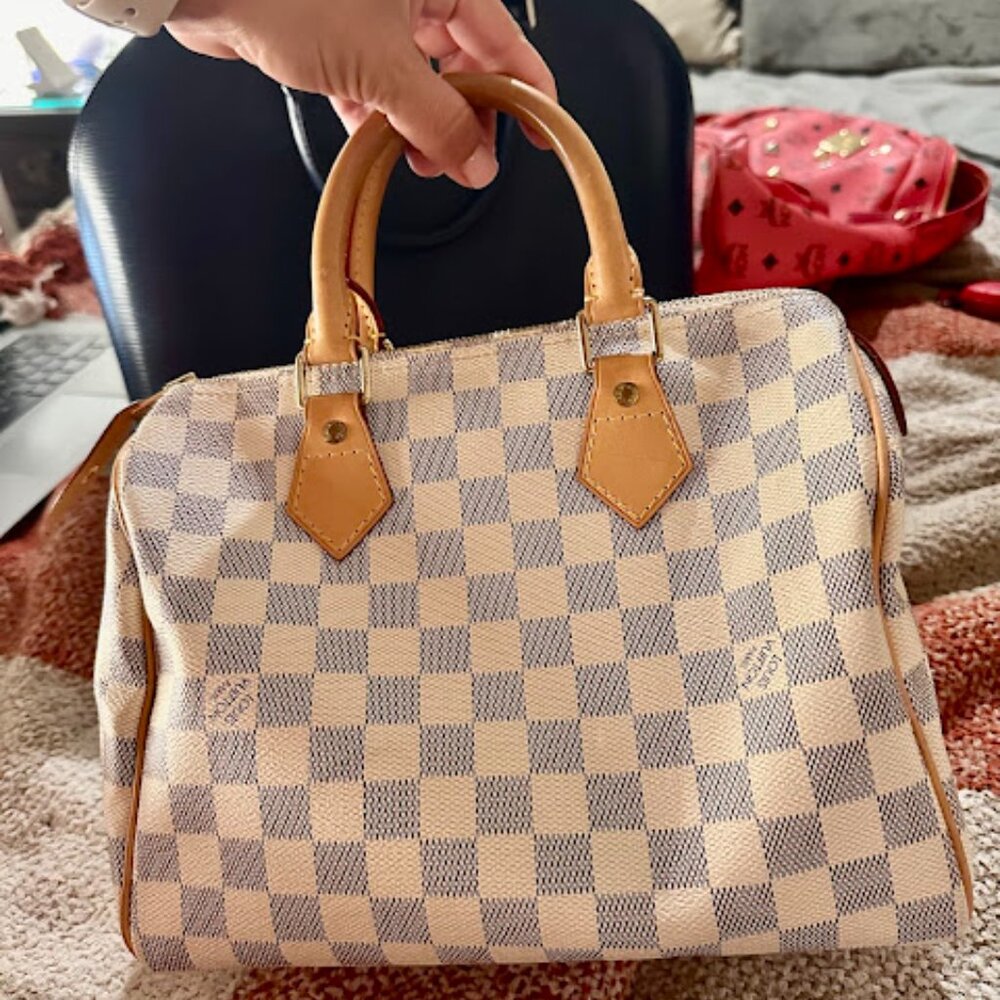 Authentic Louis Vuitton Speedy 25 Azur